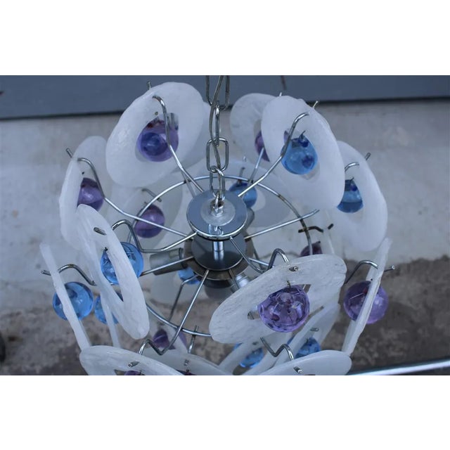 1970s Pop Art Style Murano Glass Ceiling Lamp, 1970s For Sale - Image 5 of 11
