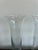 Mid-Century Modern Set of 3 Vintage Controlled Bubble Glass Bud Vases With Heavy Bases For Sale - Image 3 of 8