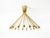 Large Mid-Century Modern Brass Sputnik Ceiling Light with 20 Arms, 1950s For Sale - Image 3 of 18
