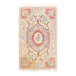 1960s Pasargad DC Fine Flat Weave Chinese Aubusson Rug For Sale