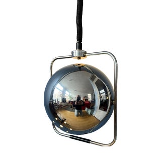 Mid-Century Modern Gepo Eyeball Pendant Lamp in Chrome For Sale