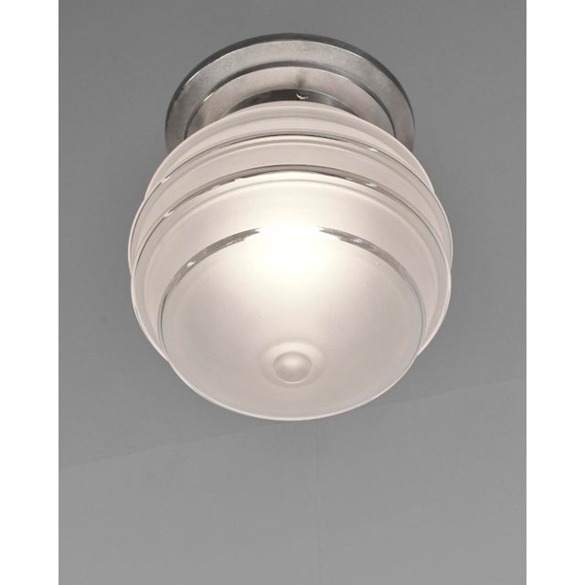 French Art Deco Flush Mount 1930s France - 2 Available For Sale - Image 4 of 10