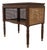 Late 20th Century Baker Furniture Milling Road Mahogany Cane Console Side Table For Sale