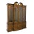 Mount Airy Furniture Burl Walnut Traditional Breakfront China Display Cabinet For Sale