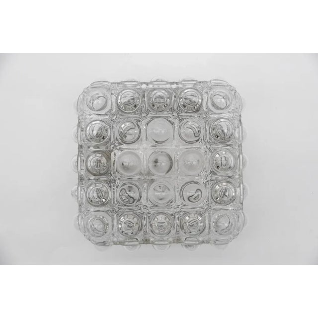 Clear Bubble Glass Flush Mount Lamp by Helena Tynell, Germany, 1960s For Sale - Image 6 of 10