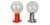 Set of Table Light Glass Bulb by Motoko Ishi for Staff Lights, 1970s, Set of 2 For Sale