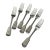 Late 19th Century Heavy Antique French 950 Sterling Silver Dinner Forks - Set of 6 For Sale