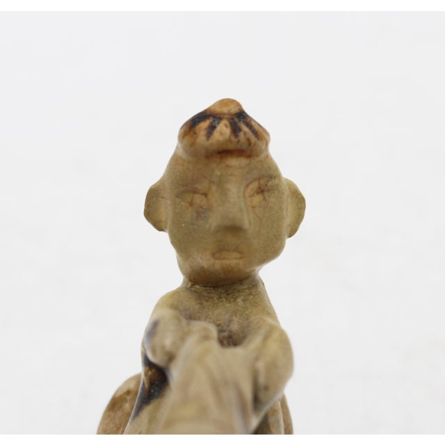 Circa 960-1368 Song/Yuan Dynasty Qingbia-Ware Stoneware Figurine For Sale In Raleigh - Image 6 of 7