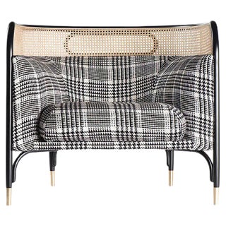 Targa Lounge Chair in Tartan For Sale