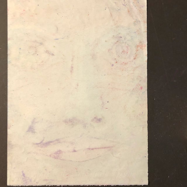 Original 1960’s Robert Cooke Pastel Portrait Drawing For Sale - Image 4 of 5