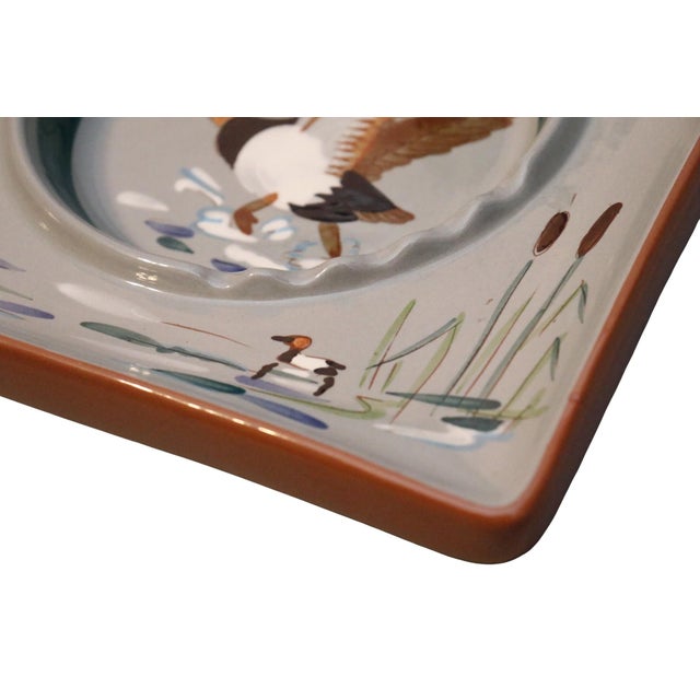 Mid 20th Century Stangl Pottery Hand Painted Mallard Ashtray For Sale - Image 5 of 7