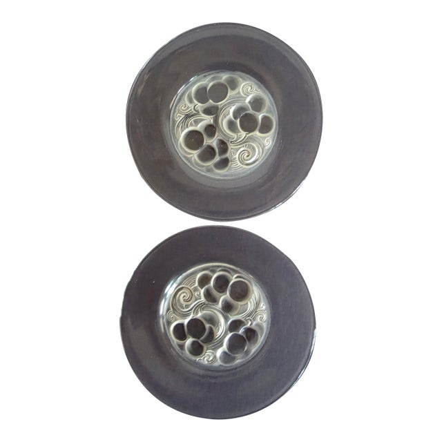 Pair of Rene Lalique Marienthal Plates For Sale