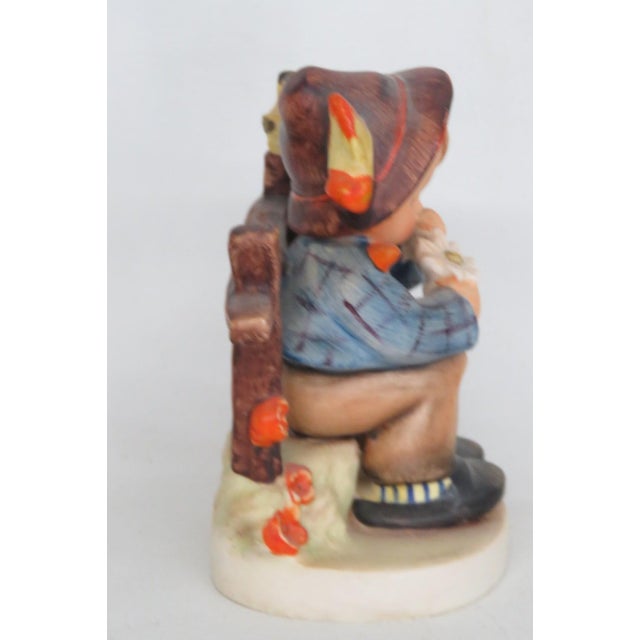 Mid 20th Century Hummel Goebel She Loves Me She Loves Me Not Mold No 174 Ceramic Figurine 5180b For Sale - Image 5 of 14