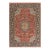 Mid 20th Century Red Rust Ground Medallion Antique Tabriz Handknotted Wool Rug For Sale