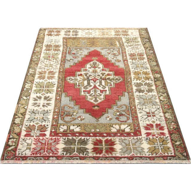 1960s 1960s Turkish Oushak Rug For Sale - Image 5 of 6