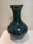 Early 20th Century Chinese Ceramic Vase Qianlong Marked Green Glaze Black Painting Porcelain Vase Hand Painted Flowers Pattern For Sale - Image 5 of 11