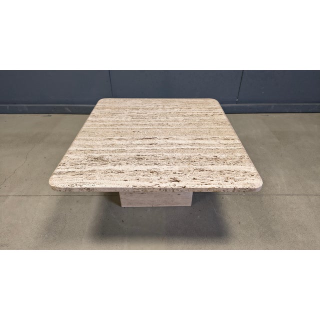 Vintage Travertine Coffee Table, 1970s For Sale - Image 10 of 11
