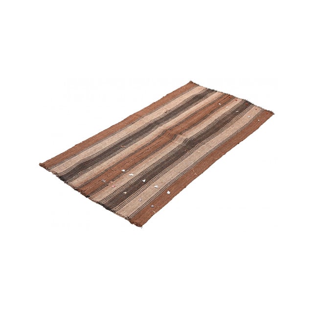 Vintage handwoven wool kilim rug from Kars region of Turkey. Approximatelly 50-60 years old. In very good condition. Rare...