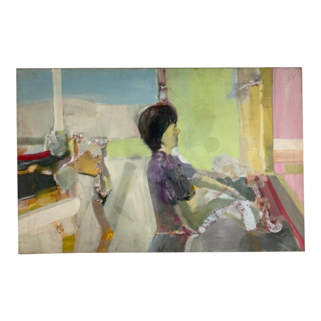 Vintage Oil on Canvas For Sale