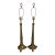 Hollywood Regency Vintage Brass Table Lamps, Pair For Sale