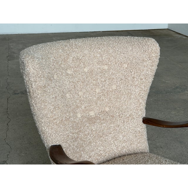 Slagelse Møbelværk Scandinavian Modern Lounge Chair by Alfred Christensen for Slagelse Møbelværk, 1940s For Sale - Image 4 of 9