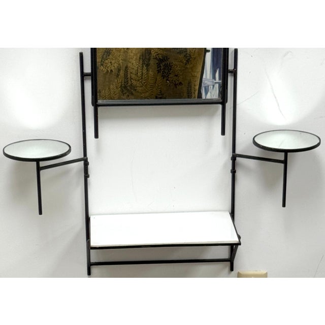 Mid-Century Modern Paul McCobb for Bryce Originals Wall Mounted Mirror Console, Circa 1950s For Sale - Image 3 of 4