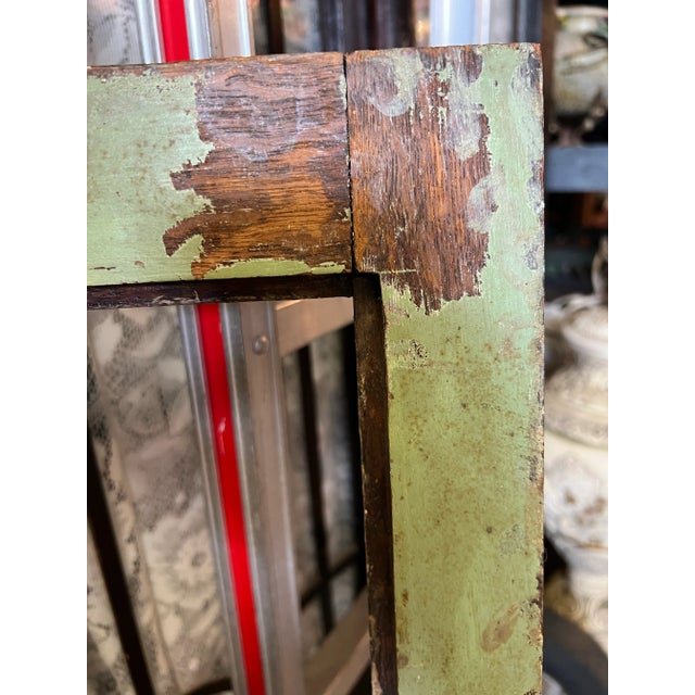 Early 20th Century Antique Salvaged Tiger Oak Wood Window/ Door Frame For Sale - Image 5 of 7