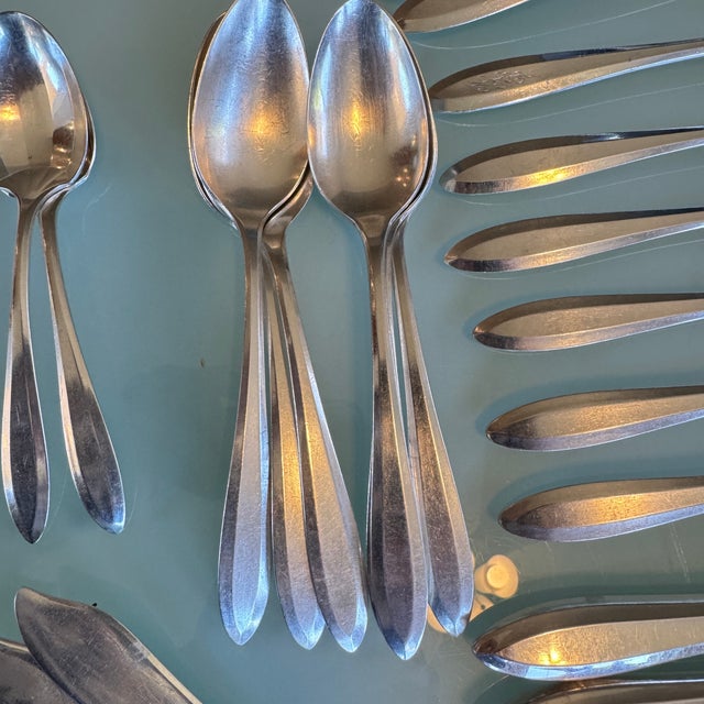 Vintage Silverplate Patrician Art Deco - 48 pcs For Sale - Image 11 of 11