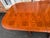 Vintage George III Style Cross-Banded Top Double Pedestal Inlaid Dining Table With Leaves For Sale - Image 16 of 17
