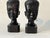 1960s Makonde Ebony Busts, Mueda, Mozambique, 1964, Set of 2 For Sale - Image 5 of 6