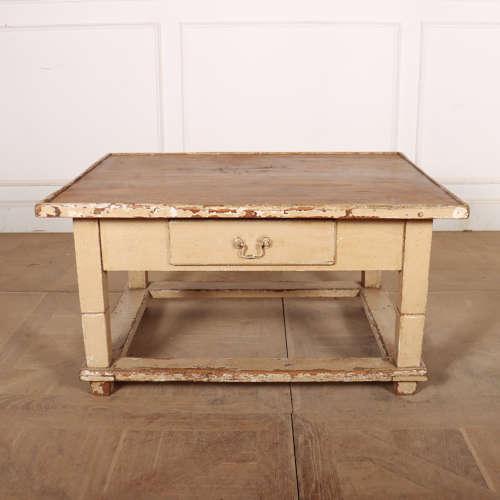 English Original Painted Coffee Table For Sale - Image 3 of 10