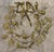 Charming and collectible brass "Dresden-style" holiday wreath with a mix of animals and holiday figures. CONDITION: Good...