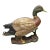 Antique Victorian Cast Iron Figural Painted Mallard Duck Door Stop For Sale