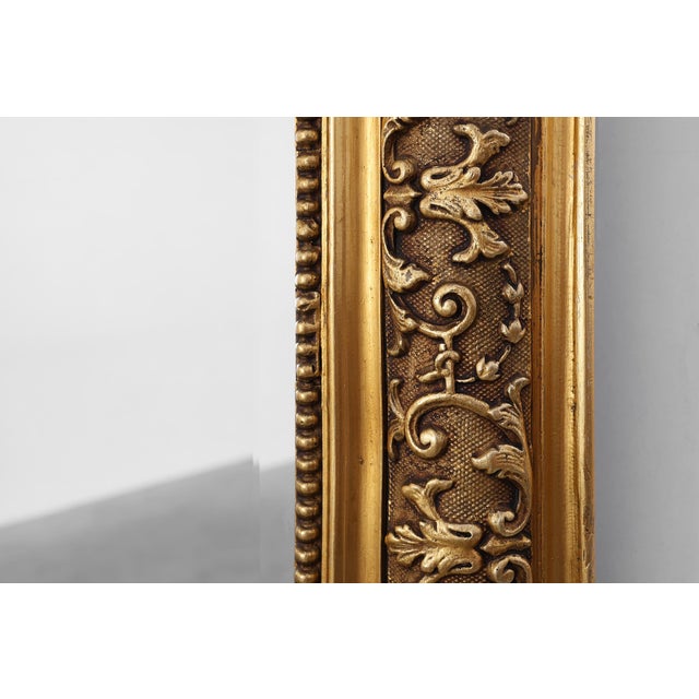 20th Century Baroque Square Giltwood Mirror, 1950s For Sale - Image 11 of 12