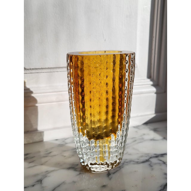 Mid-Century Glass Vase from Kurt Wokan, 1960s For Sale - Image 10 of 14