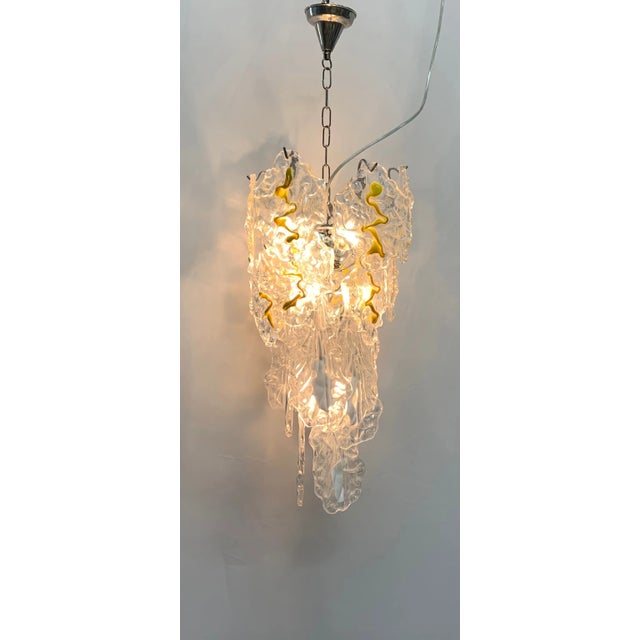 Murano Plate Chandelier by Murrina, 1970 For Sale - Image 4 of 6