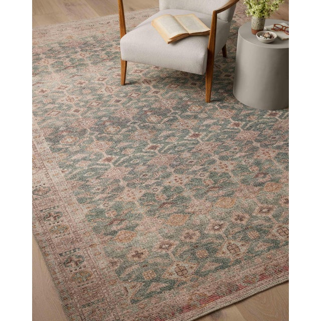 Blue Angela Rose x Loloi Aubrey Rug Aqua / Sand 5'-0" x 7'-0" Area Rug For Sale - Image 8 of 8
