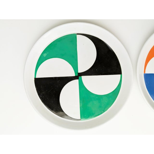 Ceramic Plates by Gio Ponti for Franco Pozzi, 1960s, Set of 2 For Sale - Image 16 of 17