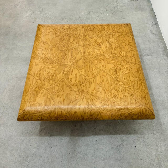 Vintage Postmodern Coffee Table With Bullnose Edge 80s 70s For Sale - Image 11 of 11