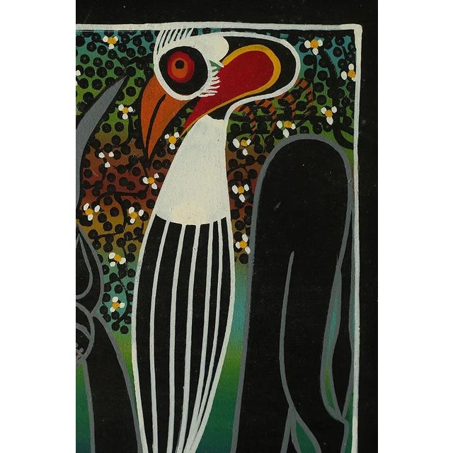 Saidi Nakoko, Tingatinga, Tanzania, 1970s Oil on canvas Work signed by the artist Working dimensions 44/33 Framed work...