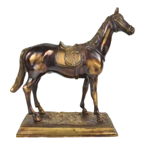 Mid 20th Century Bronze Horse on Base Model Figurine