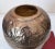 Scallop Brass Embossed Hammered Planter Vase For Sale - Image 4 of 6
