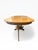 Hollywood Regency 1960s Mastercraft Burl Wood Expandable Round Dining Table With Brass Pedestal Base and Three Leaves For Sale - Image 3 of 12