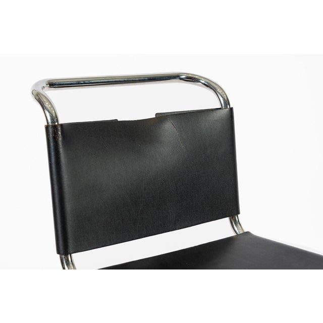 Bauhaus Mid Century Mr 10 Black Side Chairs by Mies Van Der Rohe for Knoll For Sale - Image 9 of 14
