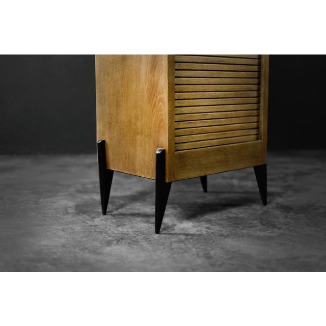 Vintage Industrial Danish Brown Oak Cabinet with Multiple Drawers, 1950s For Sale - Image 18 of 18