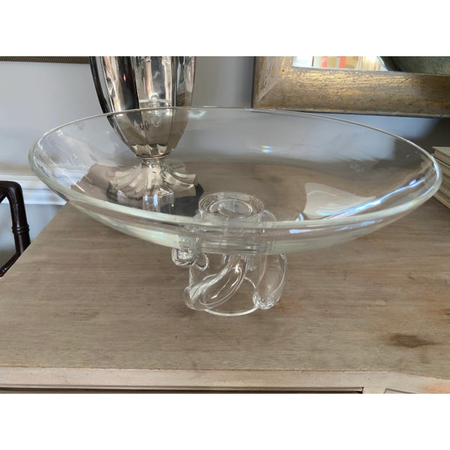 Mid Century Steuben Footed Centerpiece Bowl For Sale In Chicago - Image 6 of 8