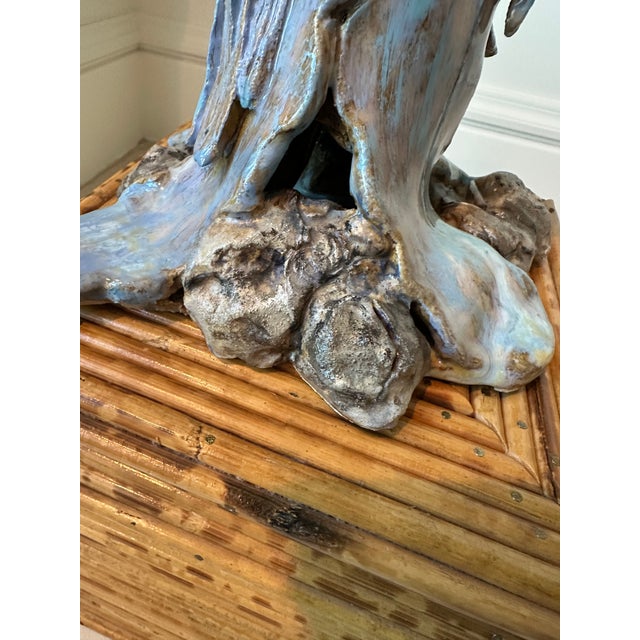 Vintage Signed 1970’s Ceramic Brutalist Sculpture For Sale - Image 14 of 17