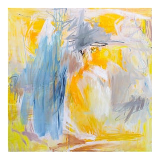 "Sun Shower" by Trixie Pitts Large Abstract Expressionist Oil Painting For Sale