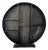 Sculptural Circular Iron Bookcase & Display Shelf - Modern Industrial Statement Piece For Sale