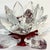 Mid-Century Hollywood Regency Lotus Crystal Candle Holder. For Sale - Image 4 of 7